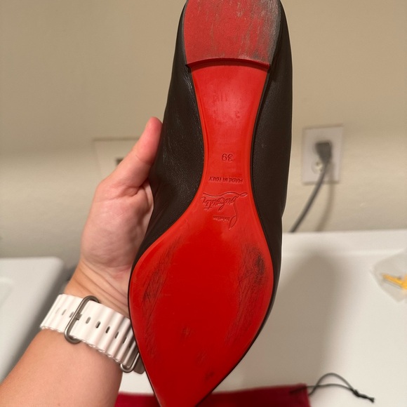 Christian Louboutin black flats, size 39 (fit like size 8 to me) - Picture 3 of 12